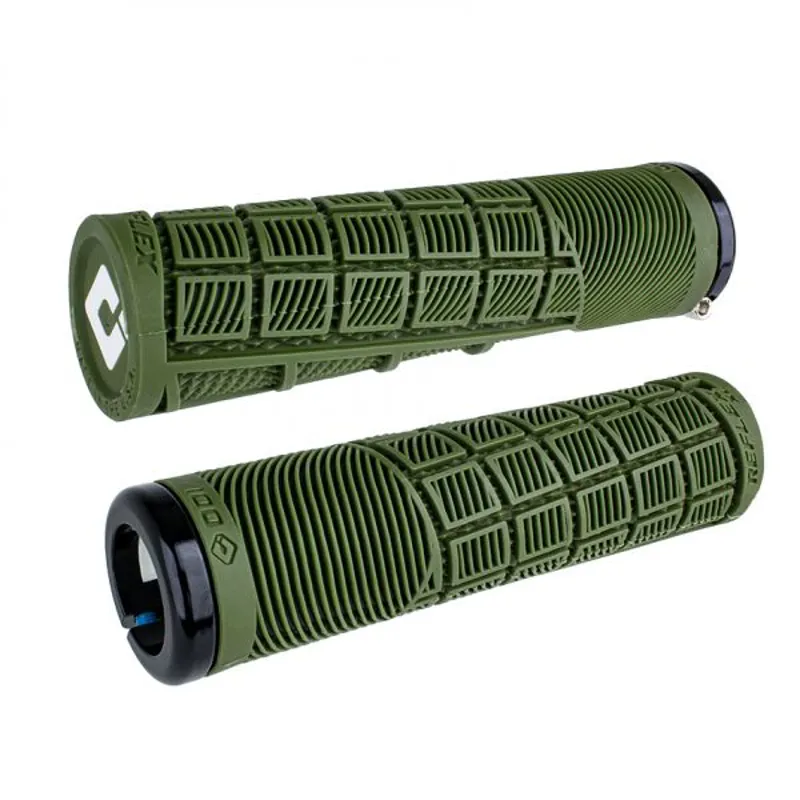 Balfes Bikes Odi Reflex XL MTB 135mm Lock-on Grips in Army/Camo Green | Free postage over £30, £10 off first order, price match & 0% finance.